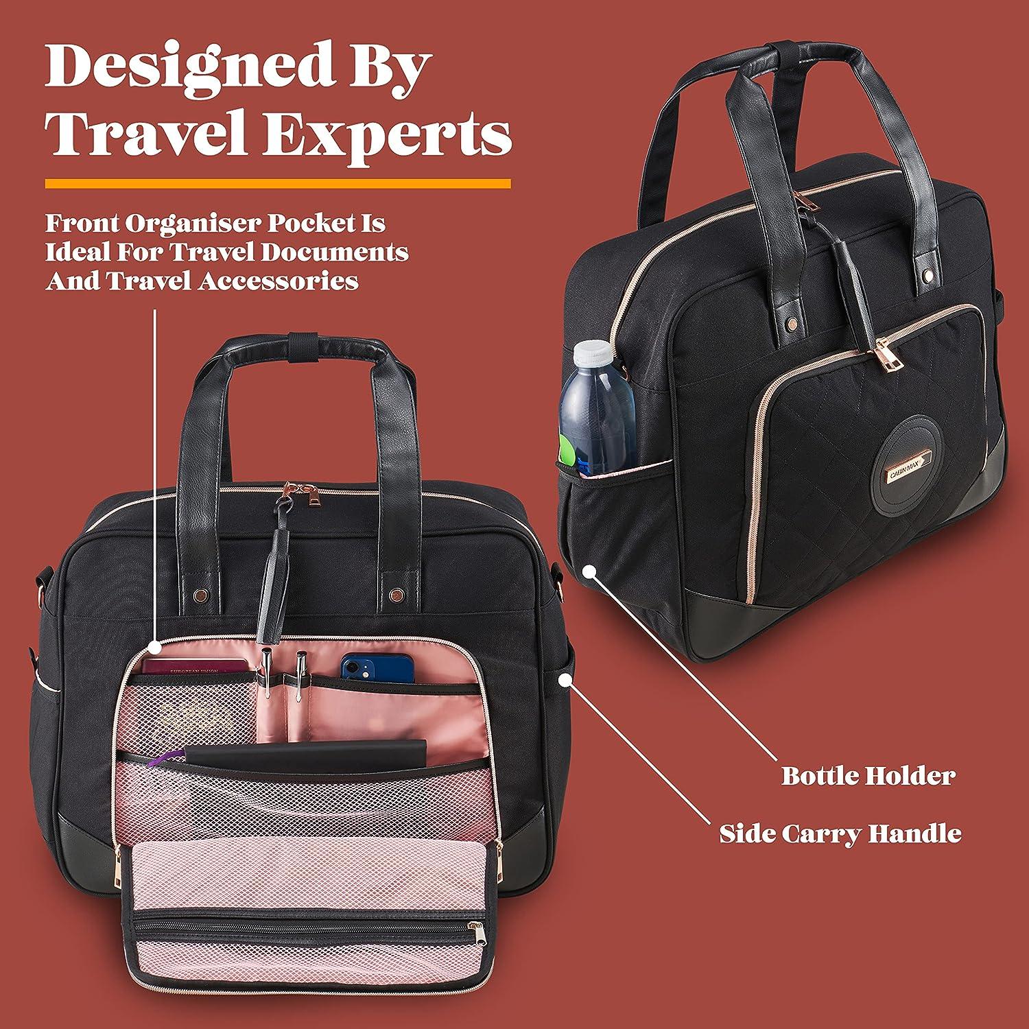 Carry On Set with the Seville Suitcase and 30L Vela holdall - Black - Image 8