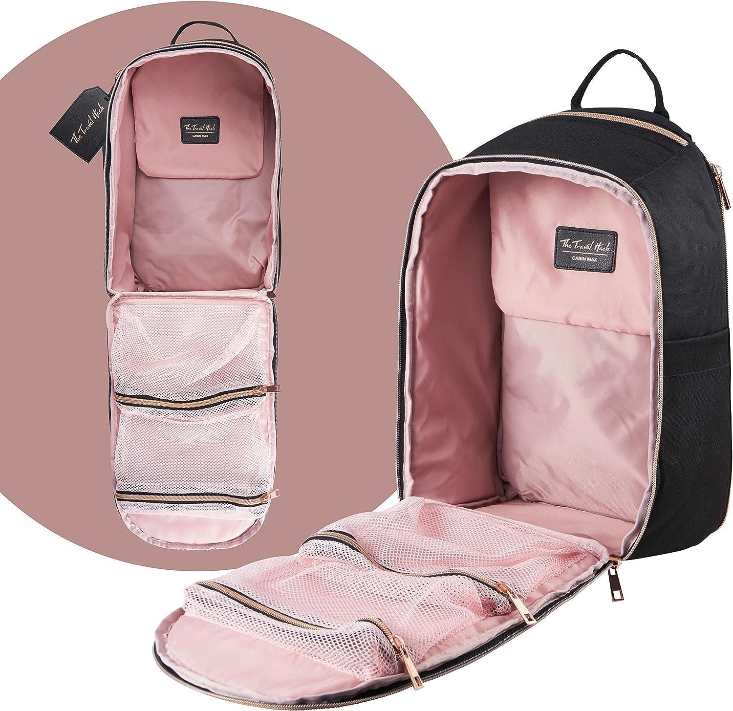 Seville Suitcase and Travel Hack Backpack - Black - Image 5
