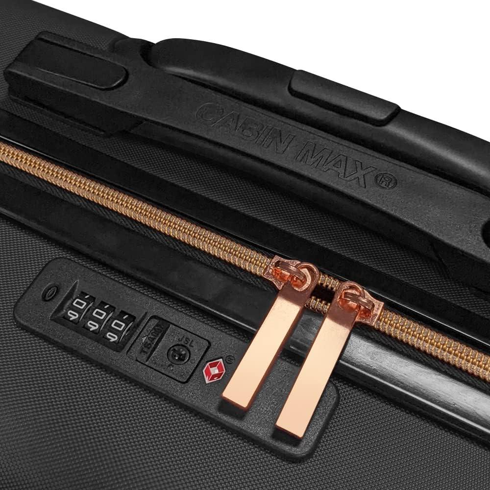 Seville Suitcase and Travel Hack Backpack - Black - Image 9